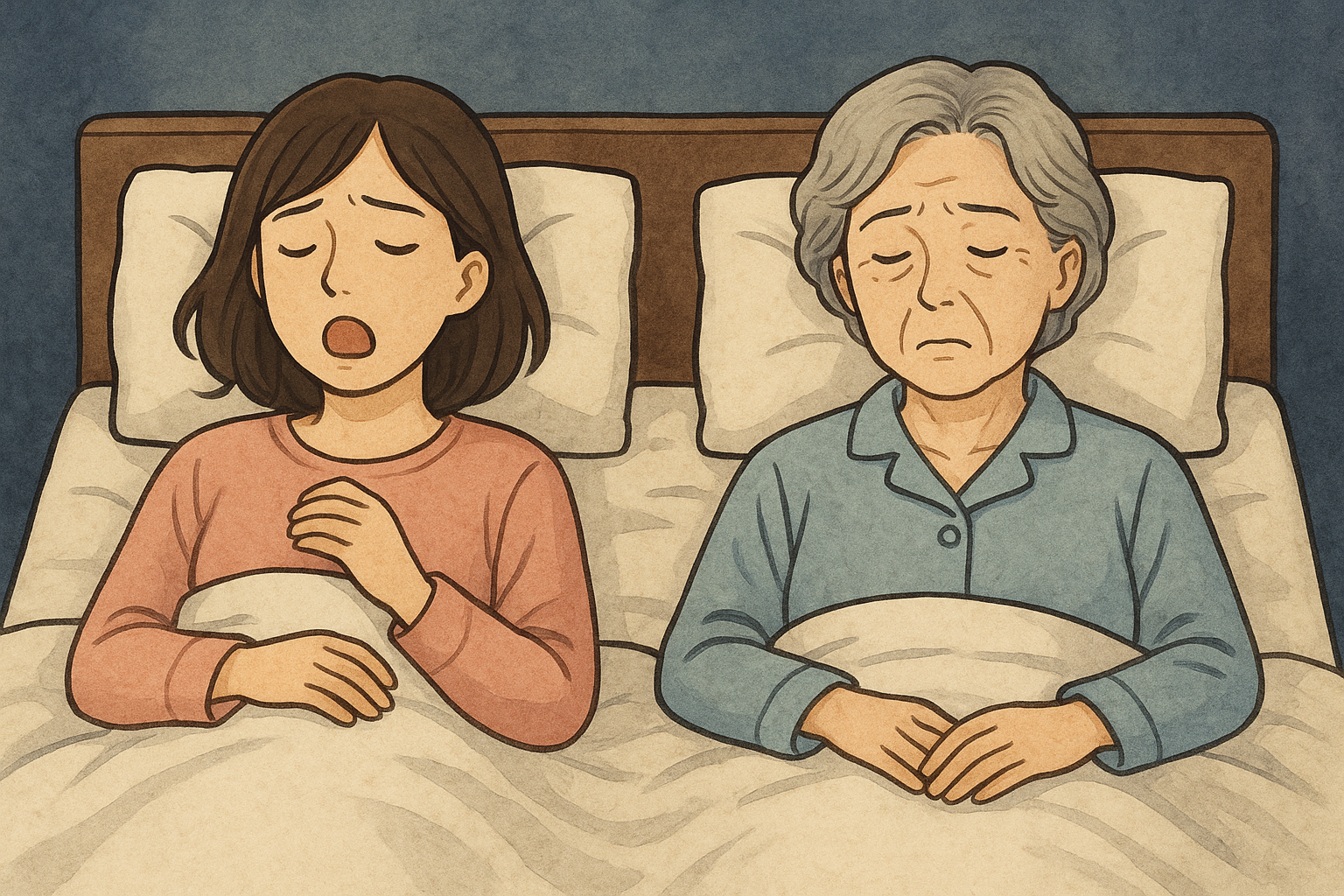 女性のいびきの原因は?年齢別の理由と今日からできる対策