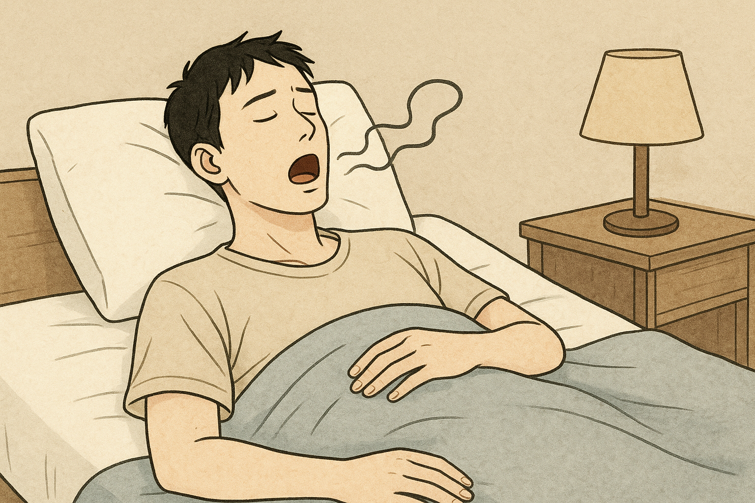 太っていないのにいびきをかく原因は?痩せ型でも起こる理由と対策