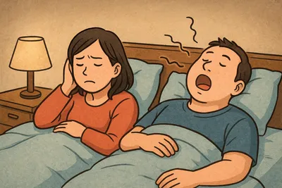 夫のいびきがうるさくて寝れない…今すぐできる対策と伝え方は?