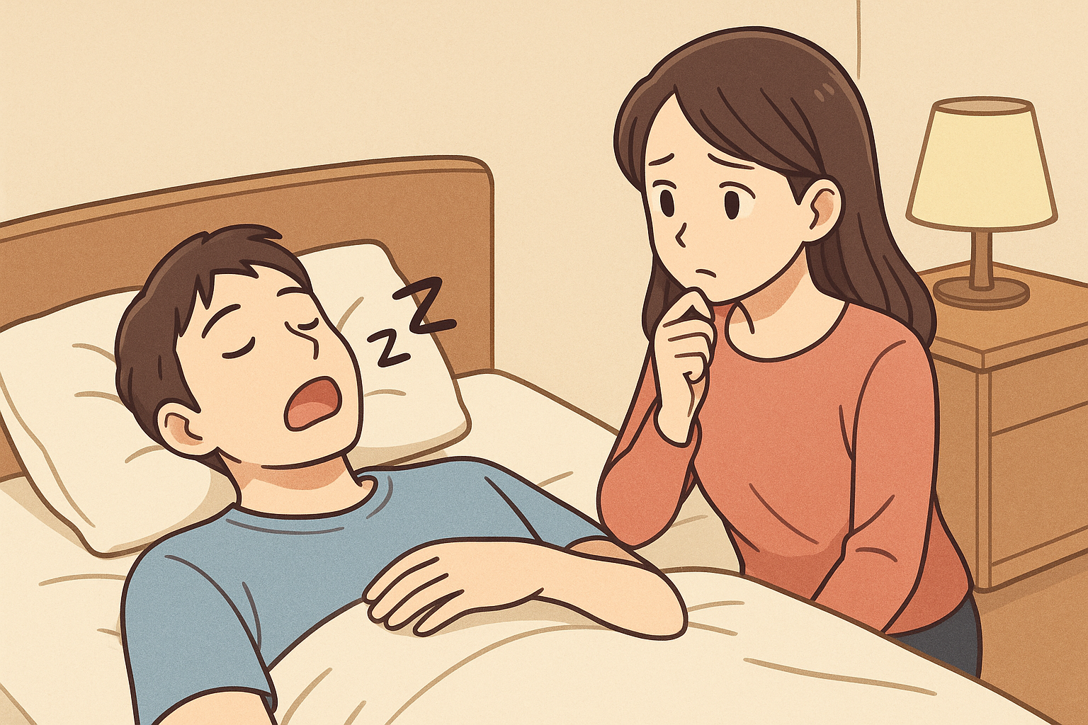いびきをかいているか自覚がない場合の確認方法は?