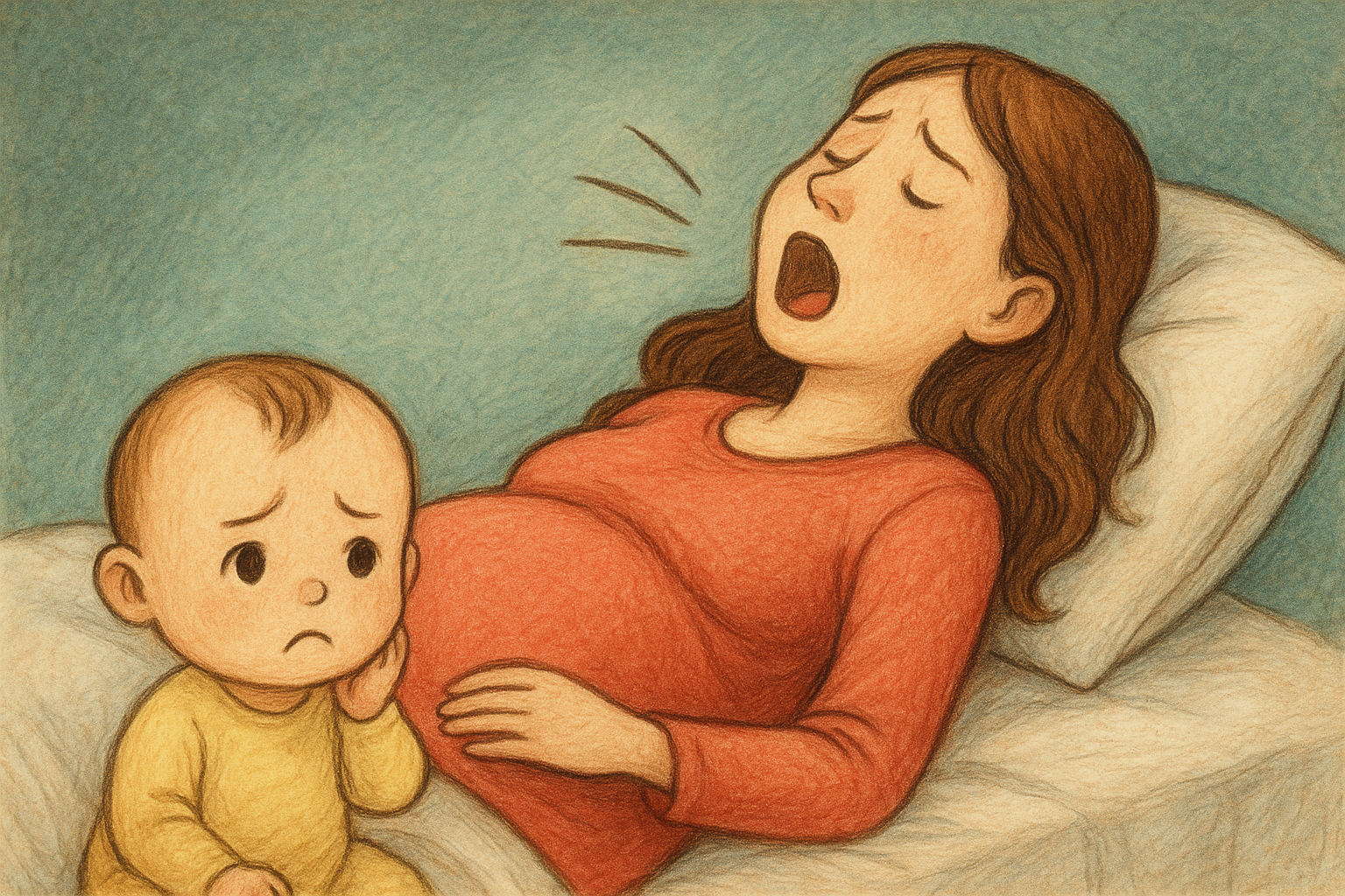 妊娠中のいびきがひどくなったのはなぜ?赤ちゃんへの影響が心配なときの考え方