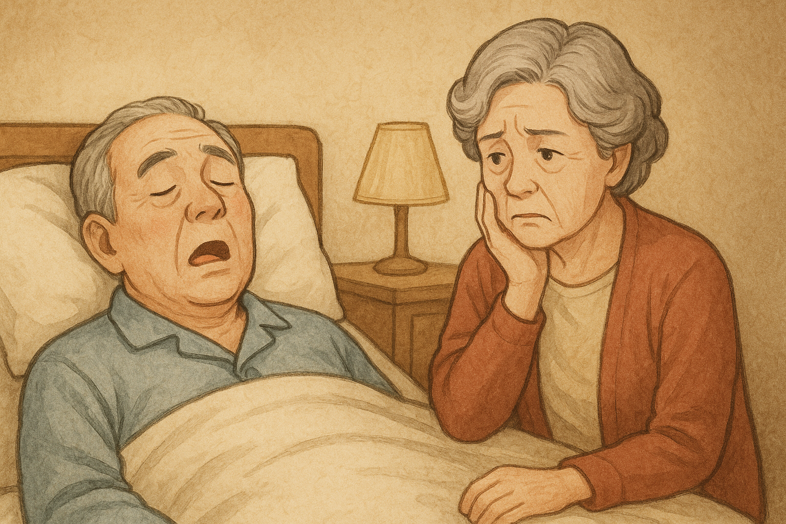 高齢者のいびきはどこに注意すべき?家族が見るべきサインとは