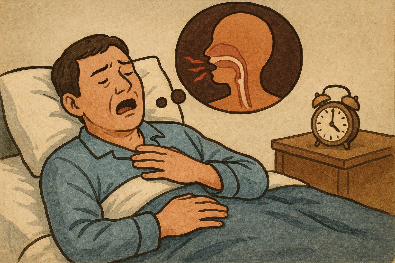 睡眠時無呼吸症候群を治療しないとどうなる?放置した場合のリスクと受診の目安