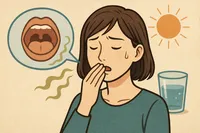 日中に口が乾いて口臭が気になる|原因と今できる対策は?