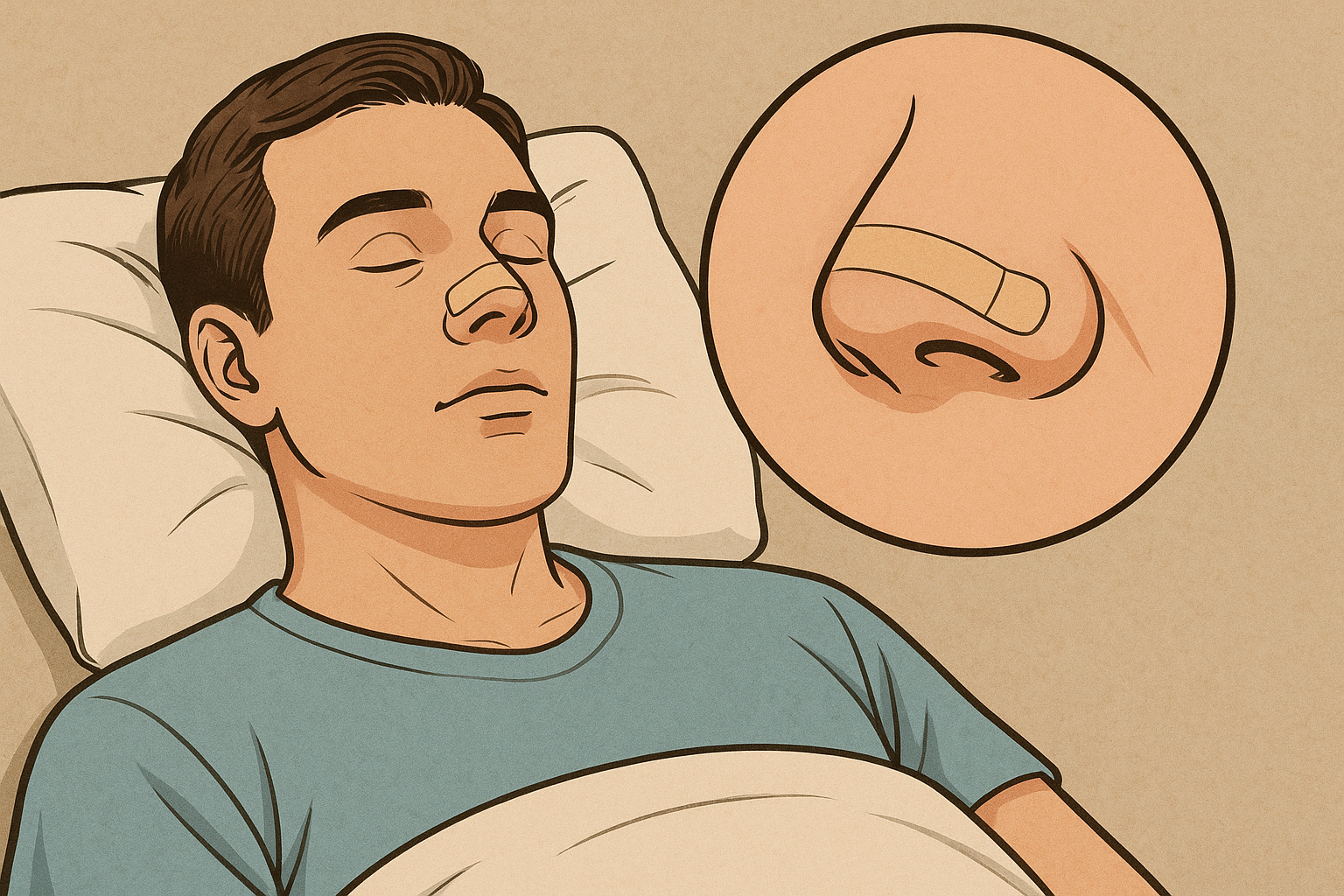 鼻呼吸テープは口呼吸によるいびきに効果的