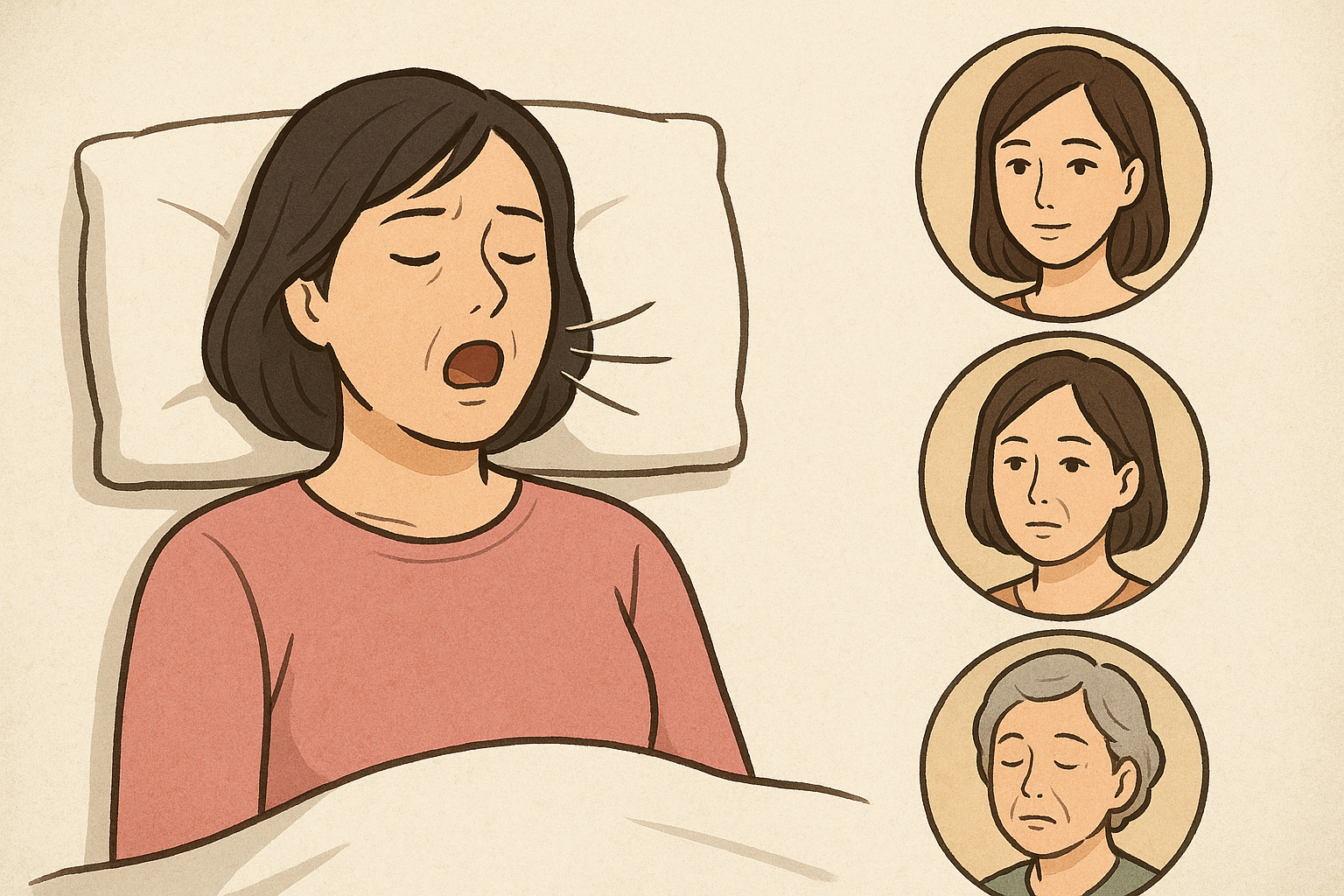 女性でもいびきをかくのは普通のこと