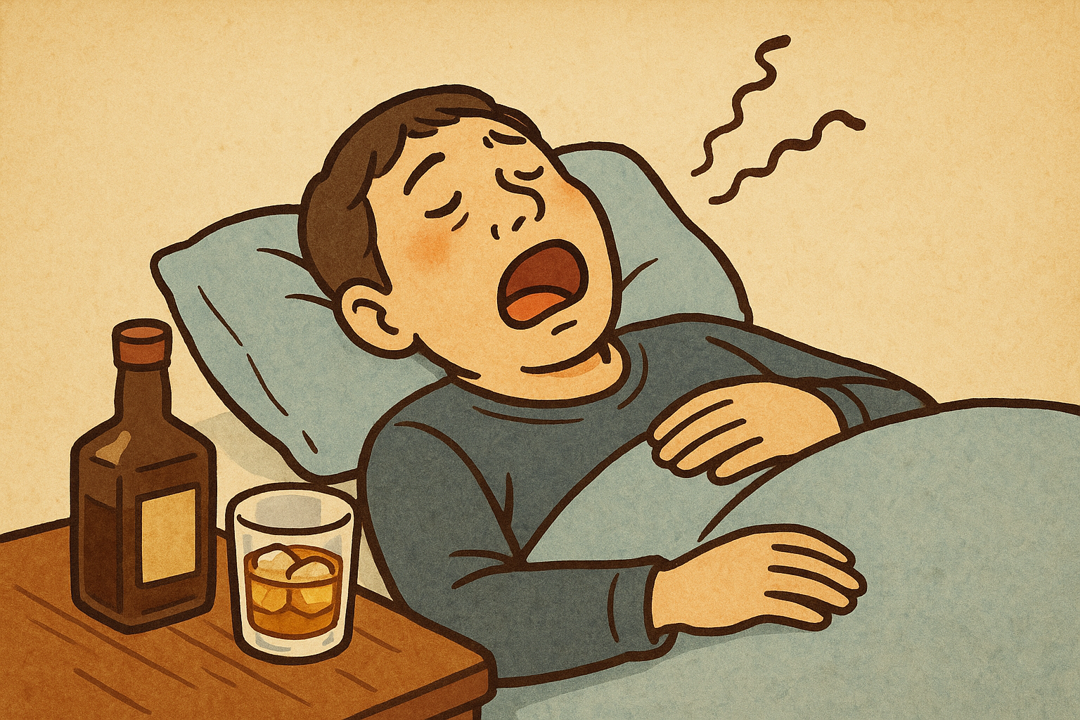 お酒を飲むといびきがひどくなる理由