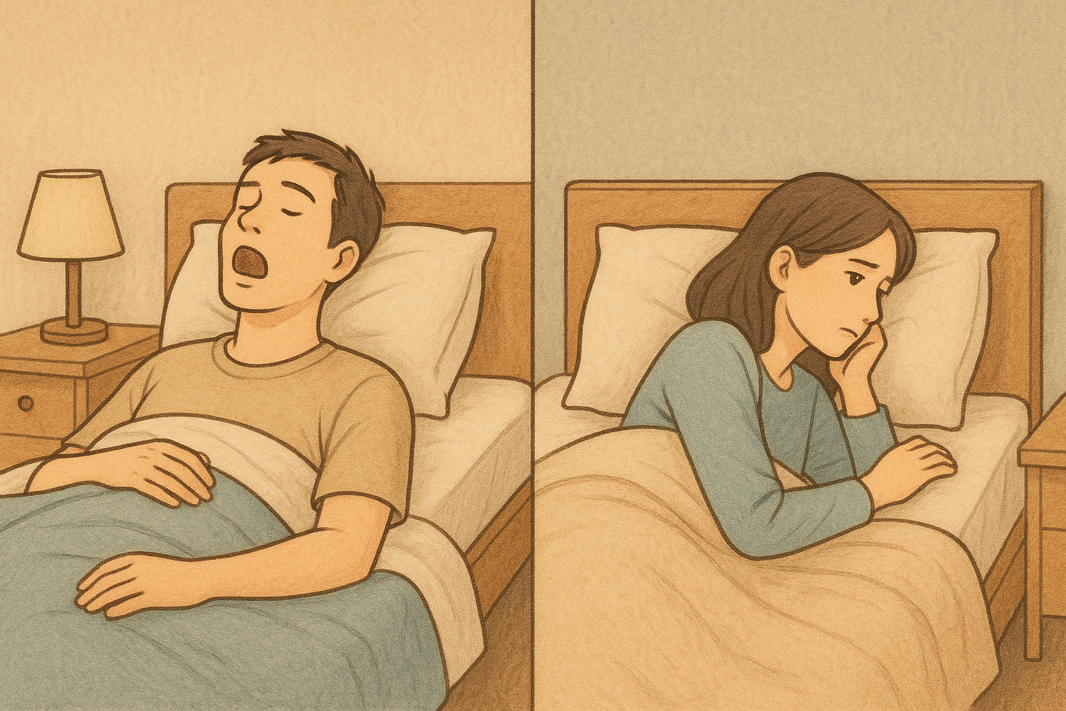 いびきで別室に寝るのは変じゃない!実は多くの夫婦が選んでいる選択肢