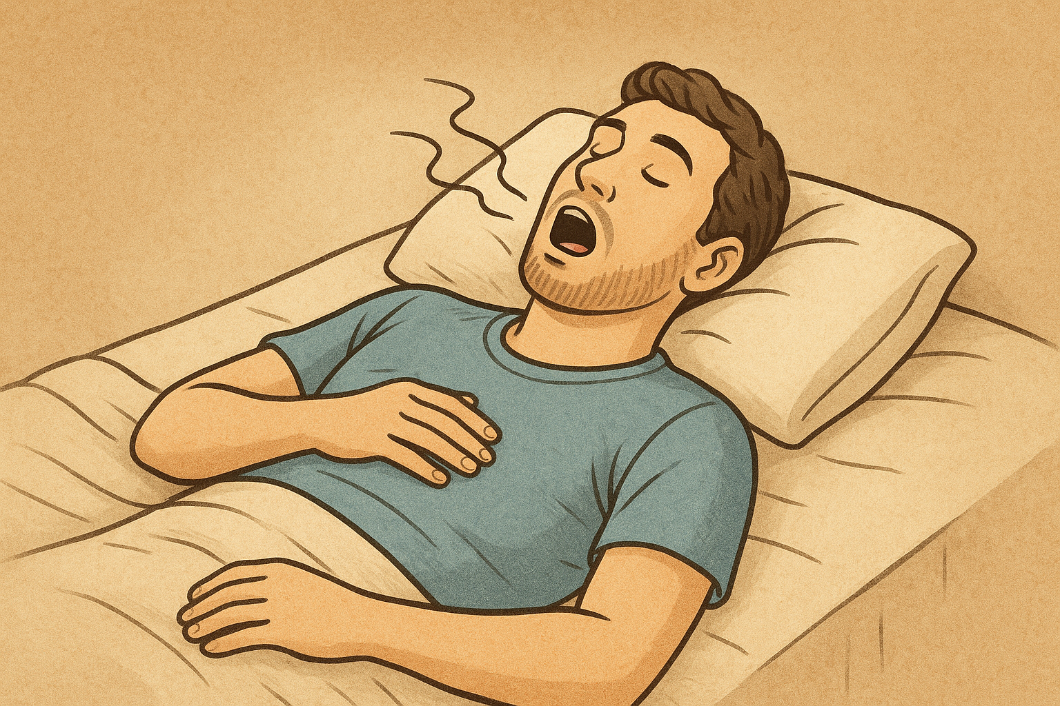 仰向けで寝ると舌がのど側に下がりやすくなる仕組み