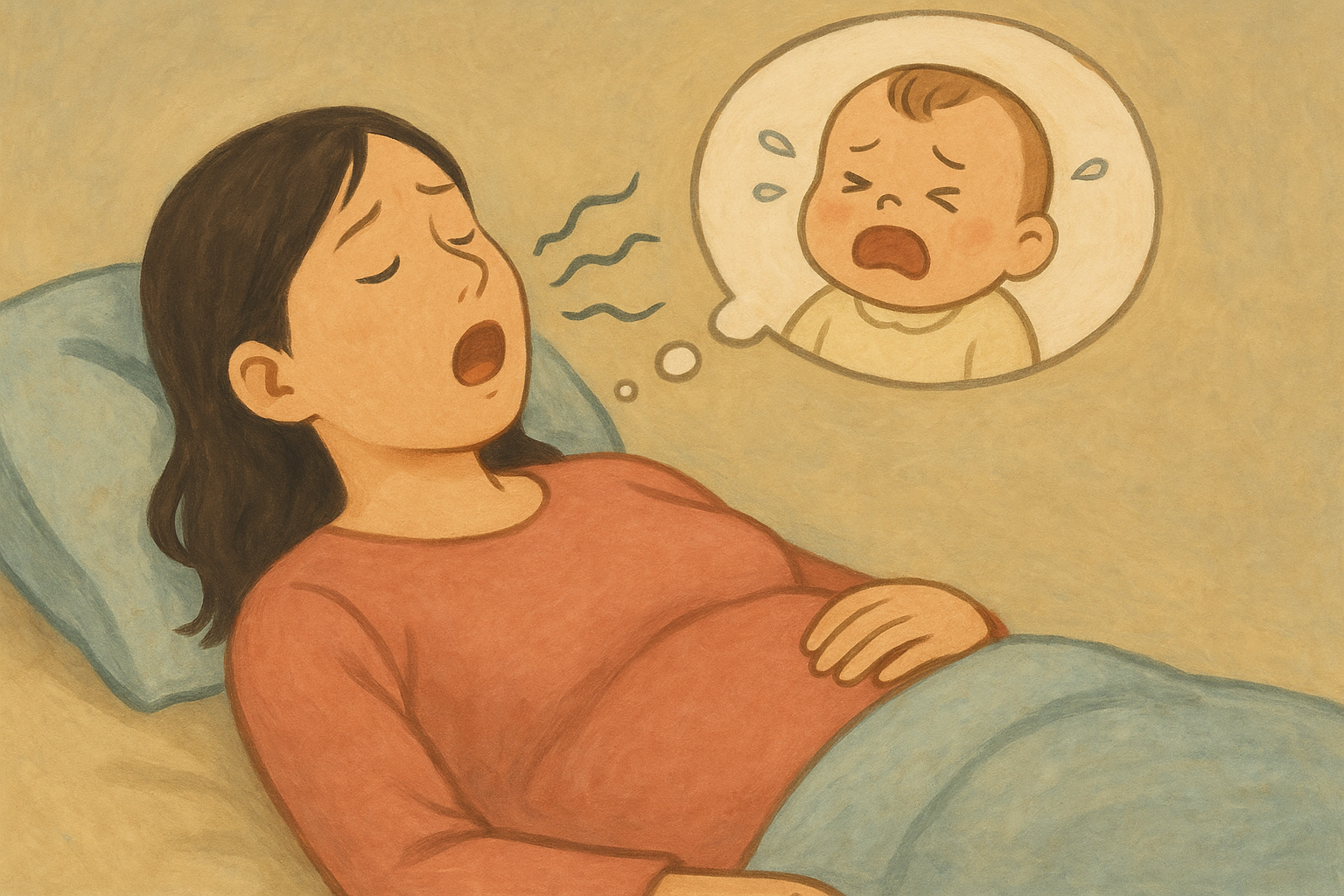 妊娠中にいびきがひどくなるのは、何が起きているの?