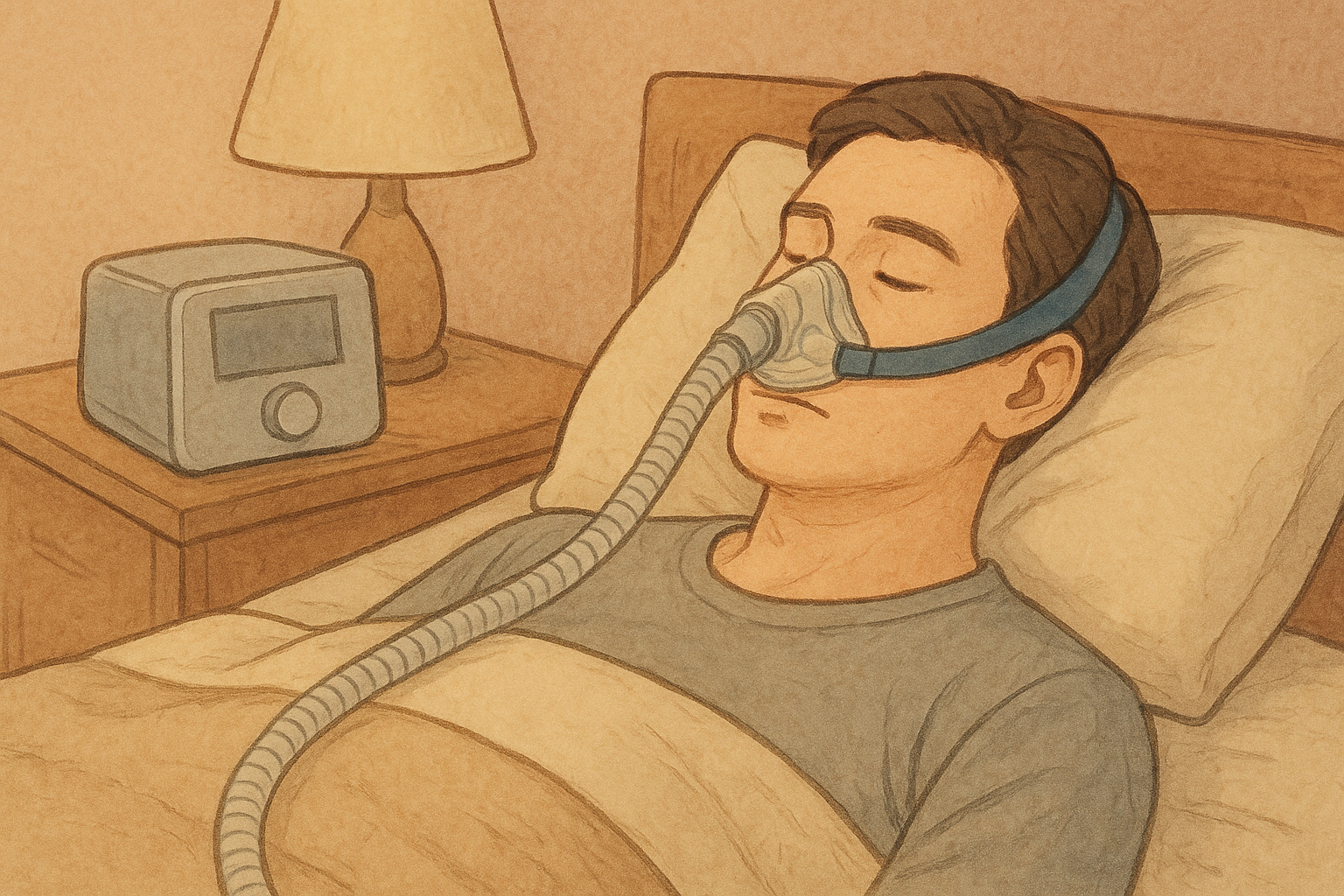CPAPでいびきが止まるのは、使った初夜から