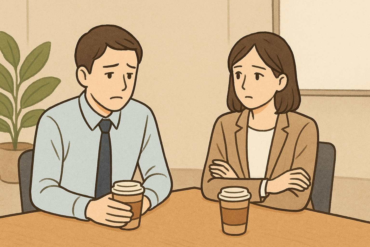 休憩時間に話すことがないのは、ごく普通のこと