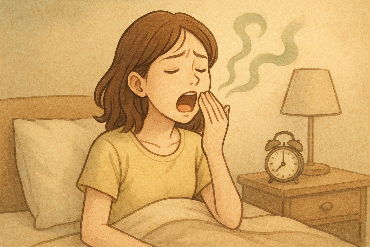 寝起きの口臭がひどくなるのはなぜ?