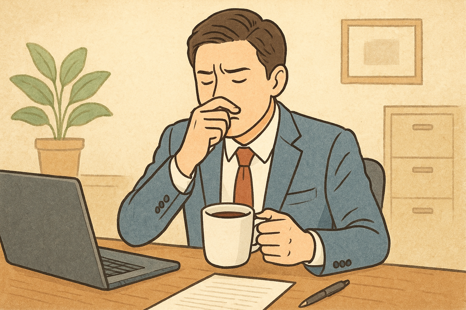 仕事中のコーヒー口臭、まず押さえたい対策